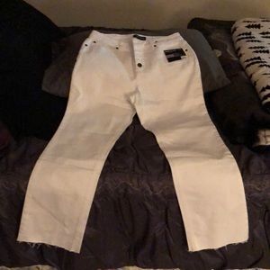 Kenneth Cole button fly high rise jeans